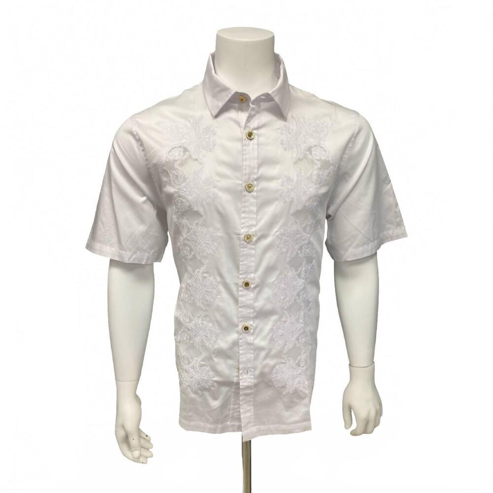 NEW PRESTIGE ORIGINAL men's short sleeve shirt in white